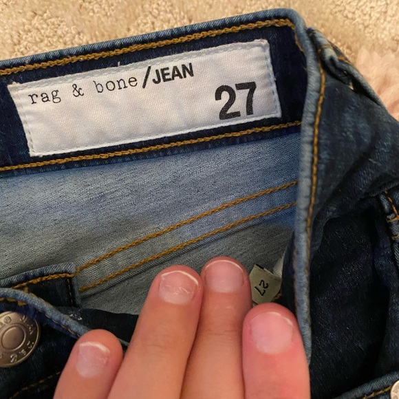 Rag and Bone high rise skinny jeans - Picture 3 of 5